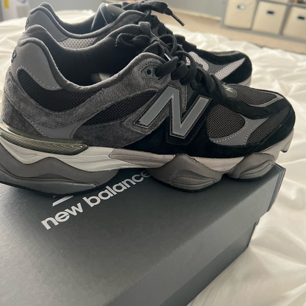 New Balance 9060 Black and Gray Athletic Sneakers
